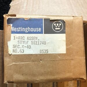 WESTINGHOUSE 1611748 S.R. NO. 63 ARCING CONTACT